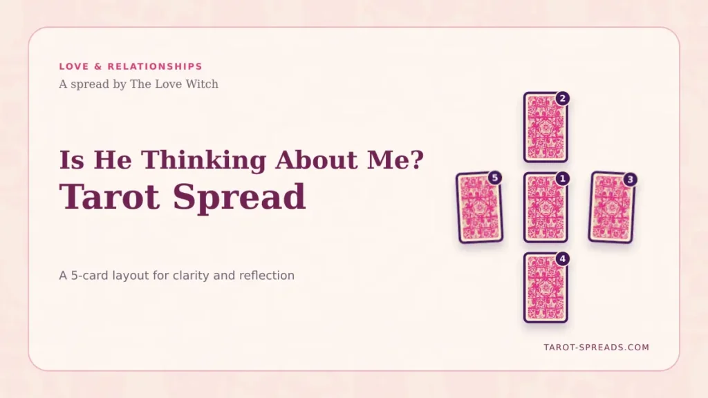 Is He Thinking About Me? Tarot Spread featured image