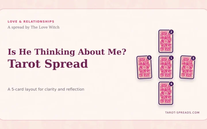 Is He Thinking About Me? Tarot Spread featured image