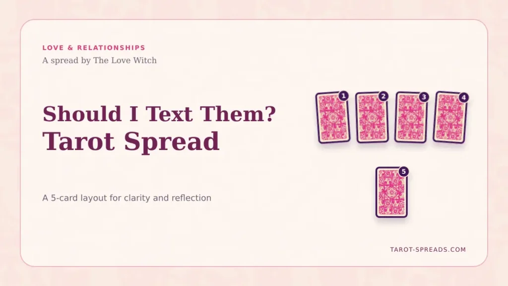 Should I Text Them? Tarot Spread featured image